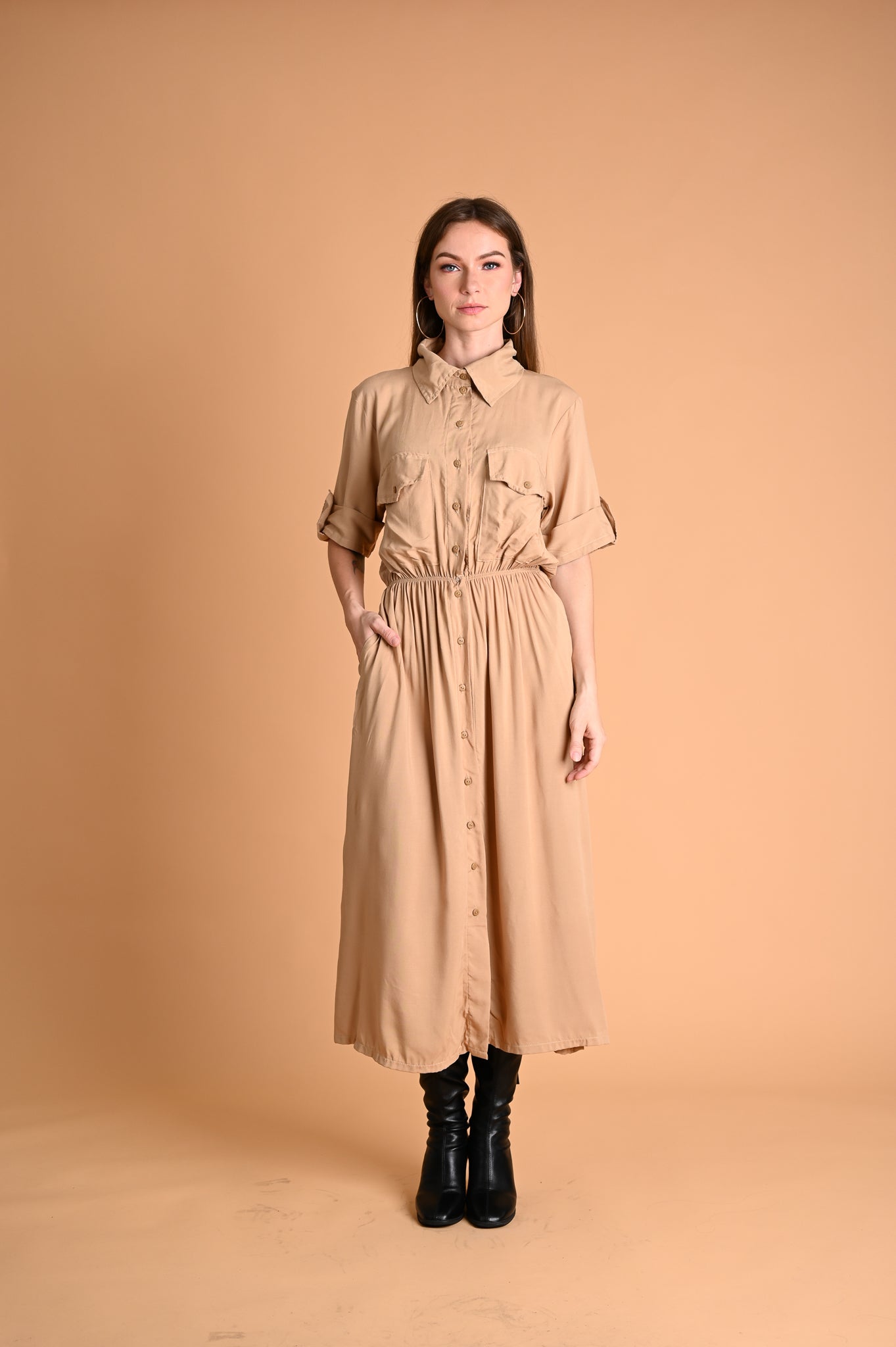 Safari: Avery Maxi Cargo Dress