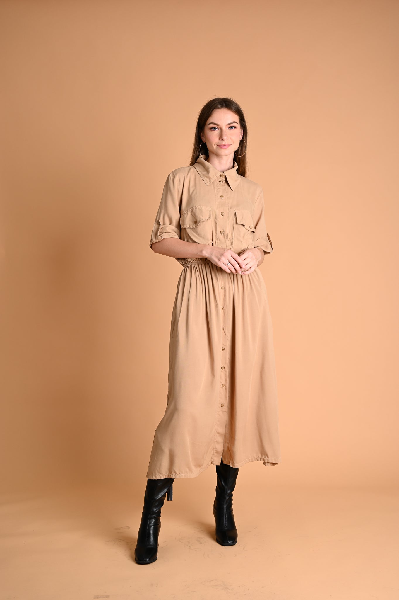 Safari: Avery Maxi Cargo Dress