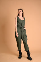 Safari: Ashlyn Cargo Sleeveless Romper