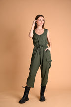 Safari: Ashlyn Cargo Sleeveless Romper