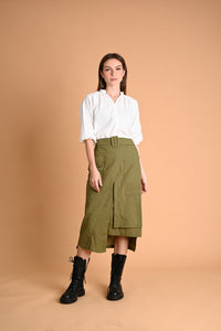 Safari: Addison Top and Asymmetrical Cargo Skirt Set