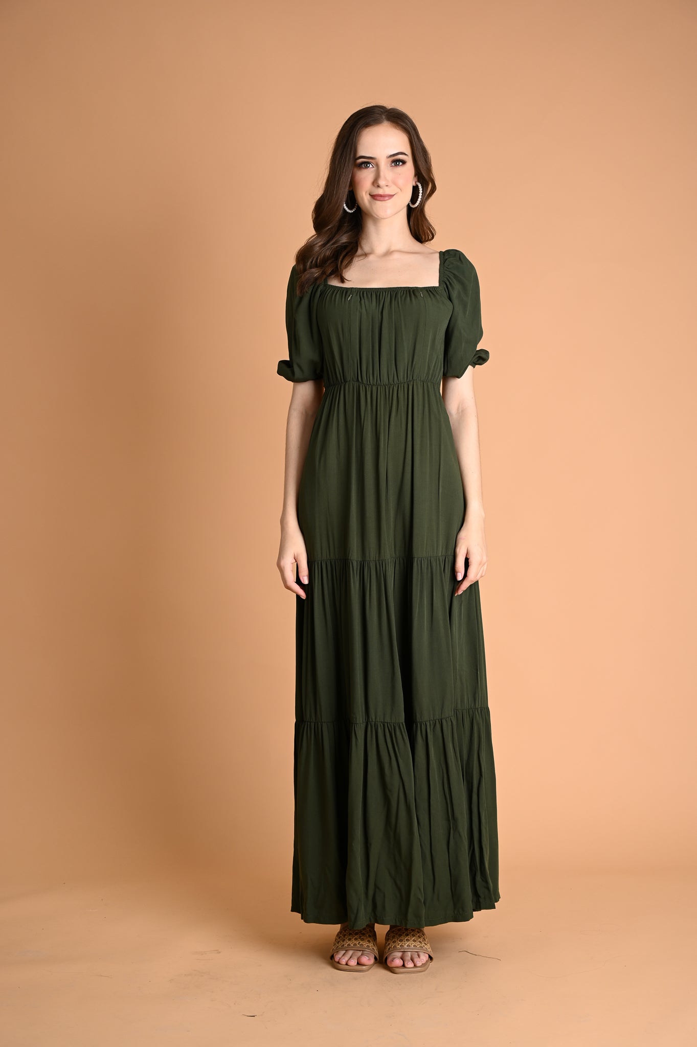 Green: Caroline Convertible Maxi Dress