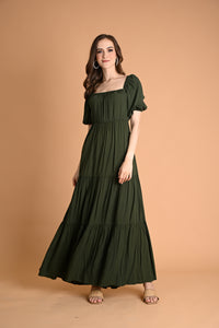 Green: Caroline Convertible Maxi Dress
