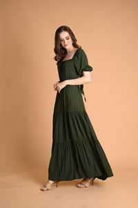 Green: Caroline Convertible Maxi Dress