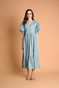 Green: Allysa A-line Maxi Dress