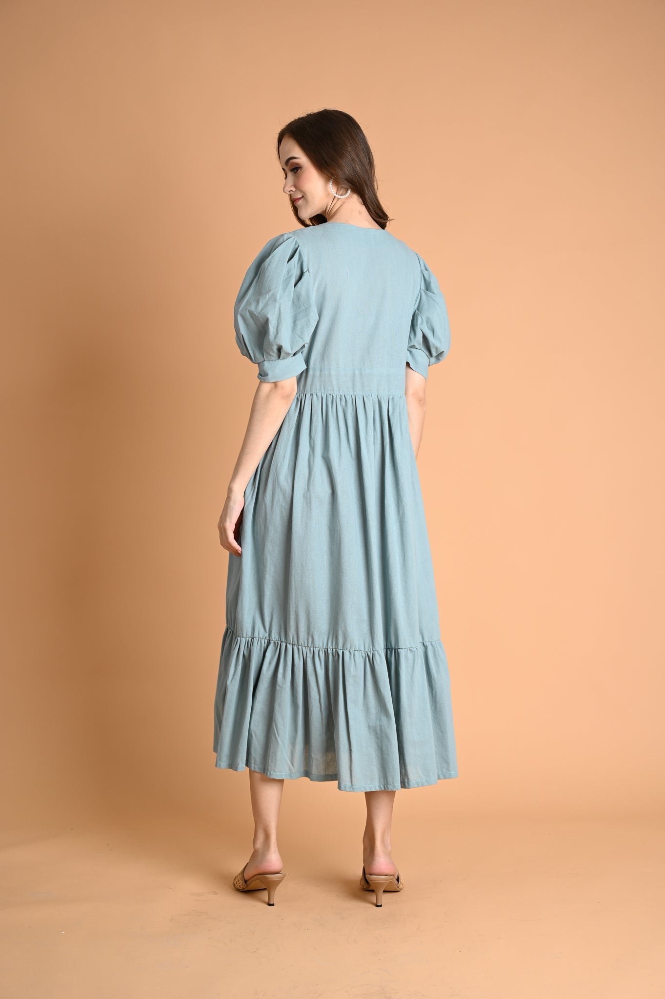 Green: Allysa A-line Maxi Dress