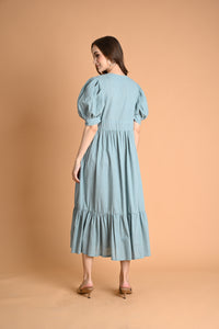 Green: Allysa A-line Maxi Dress