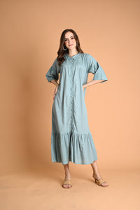 Green: Arianne Shift Maxi Dress