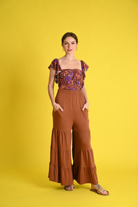 Swim: Spice Swimsuit and Tiered Pants Cover-up