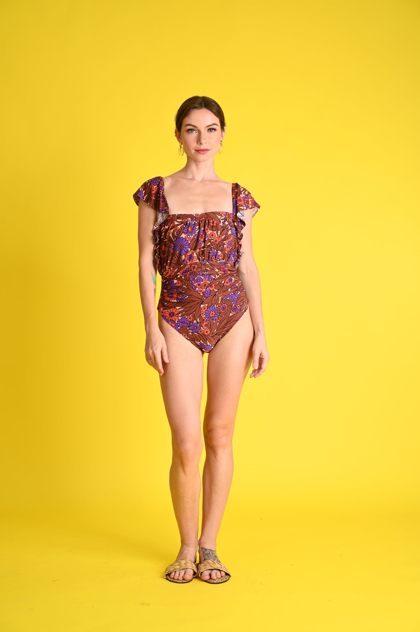 Swim: Spice Swimsuit and Tiered Pants Cover-up