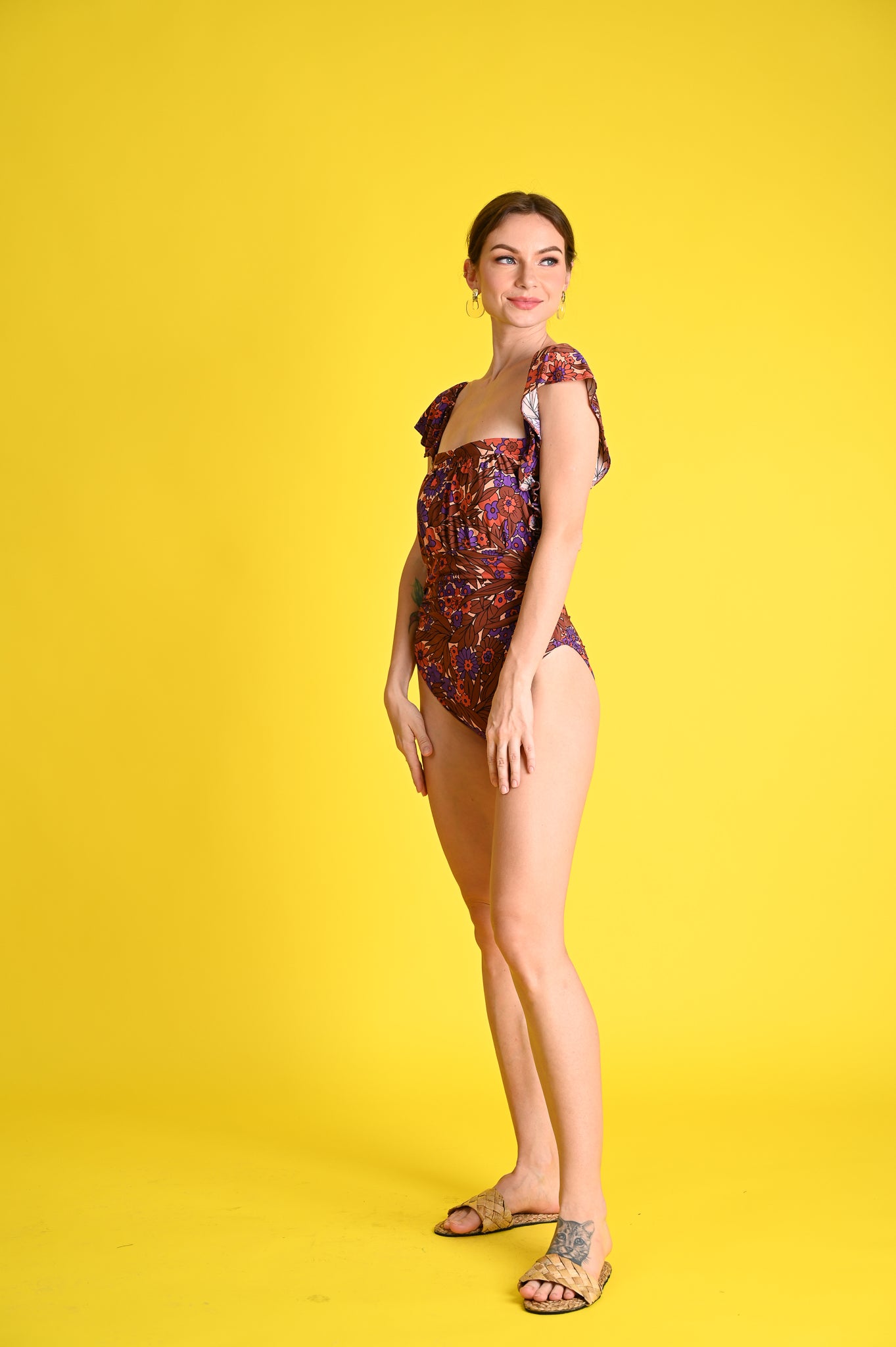 Swim: Spice Swimsuit and Tiered Pants Cover-up