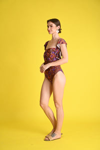 Swim: Spice Swimsuit and Tiered Pants Cover-up
