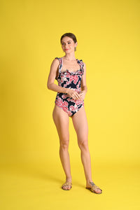 Swim: Cay Swimsuit with Tiered Pants Cover-up