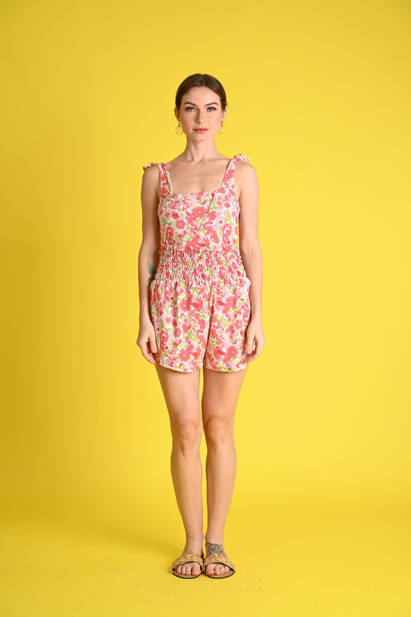 Swim: Mavi Swimsuit(with option for Smocked Shorts Cover-up)