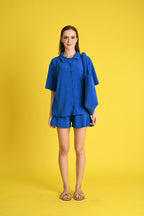Swim: Dridan Towelette Buttoned Top and Shorts Set