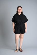 Black: Margie Top and Shorts Set