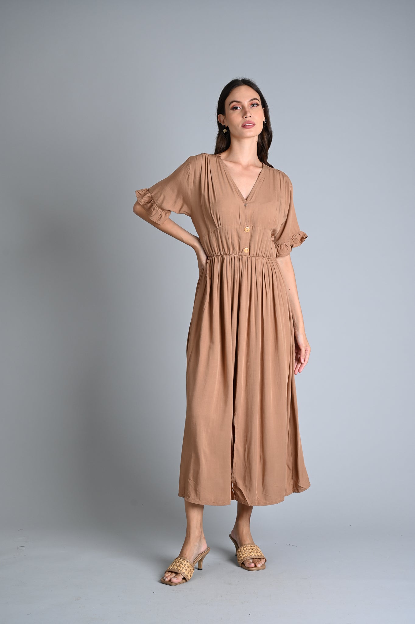 MUM x LQA: Tamera Dress with Cinched Waist