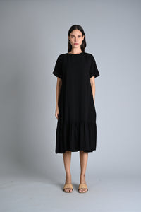 MUM x LQA:  Ivy A-line Ruffled Dress with Folded Sleeves