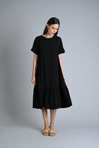MUM x LQA:  Ivy A-line Ruffled Dress with Folded Sleeves