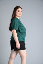 Plus-Size Basic Breastfeeding Shirt