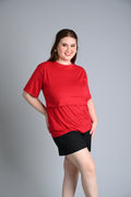Plus-Size Basic Breastfeeding Shirt
