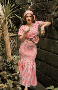 MUM x LDG 3: Clara Red Woven Stripes Multi-way Coords
