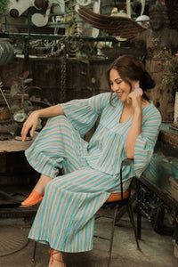 MUM x LDG 3: Juana Seersucker Co-ords in Purple Stripes