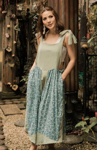 MUM x LDG 3: Ula Jumper Cullotes in Premium Double Gauze Fabric With Floral Accent