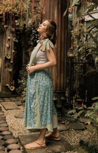 MUM x LDG 3: Ula Jumper Cullotes in Premium Double Gauze Fabric With Floral Accent