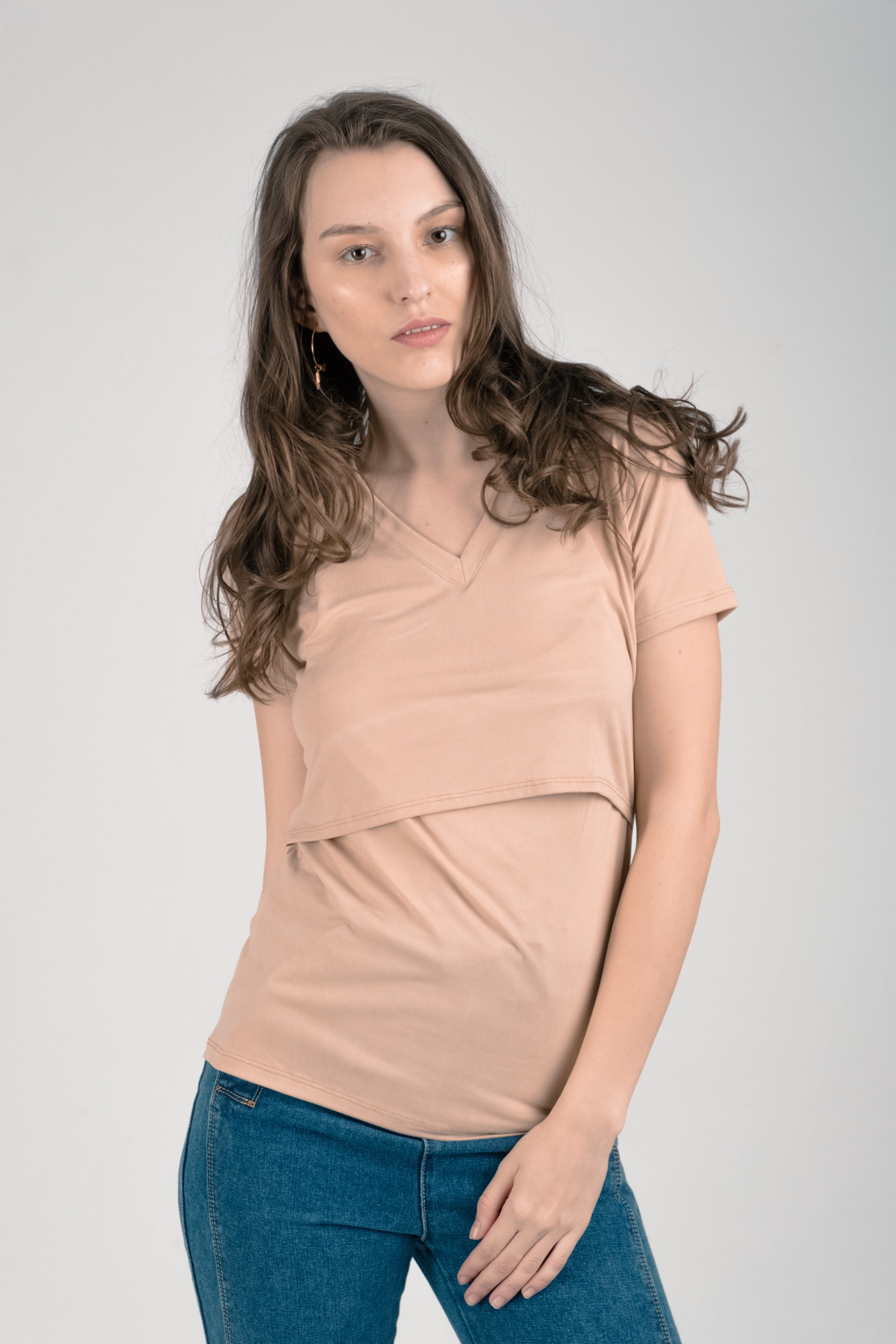 Basics: Vneck Basic Breastfeeding Shirt
