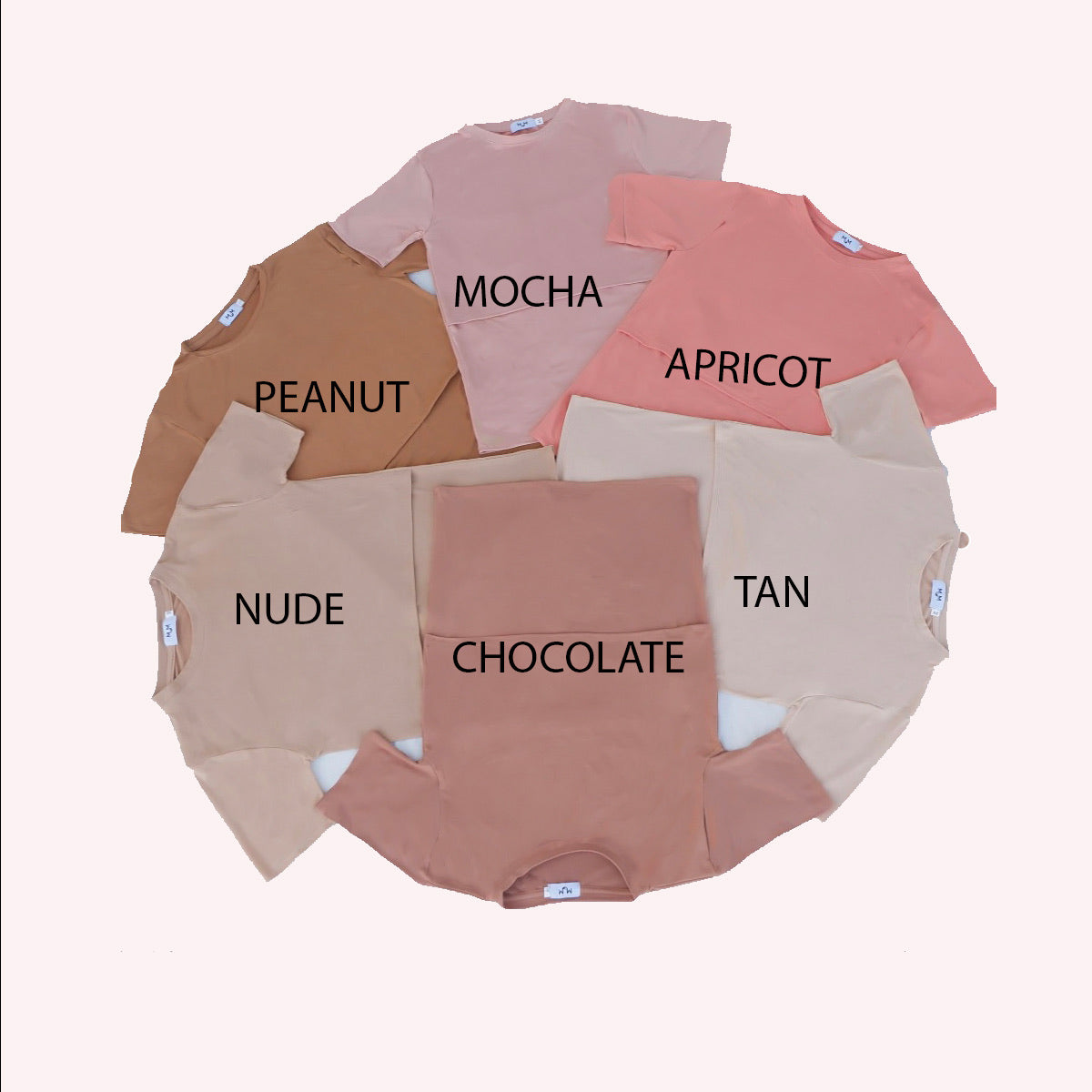 Basic Breastfeeding Shirt in Brown Tones