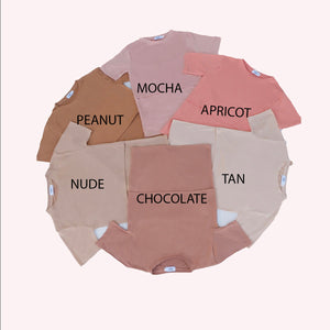 Basic Breastfeeding Shirt in Brown Tones