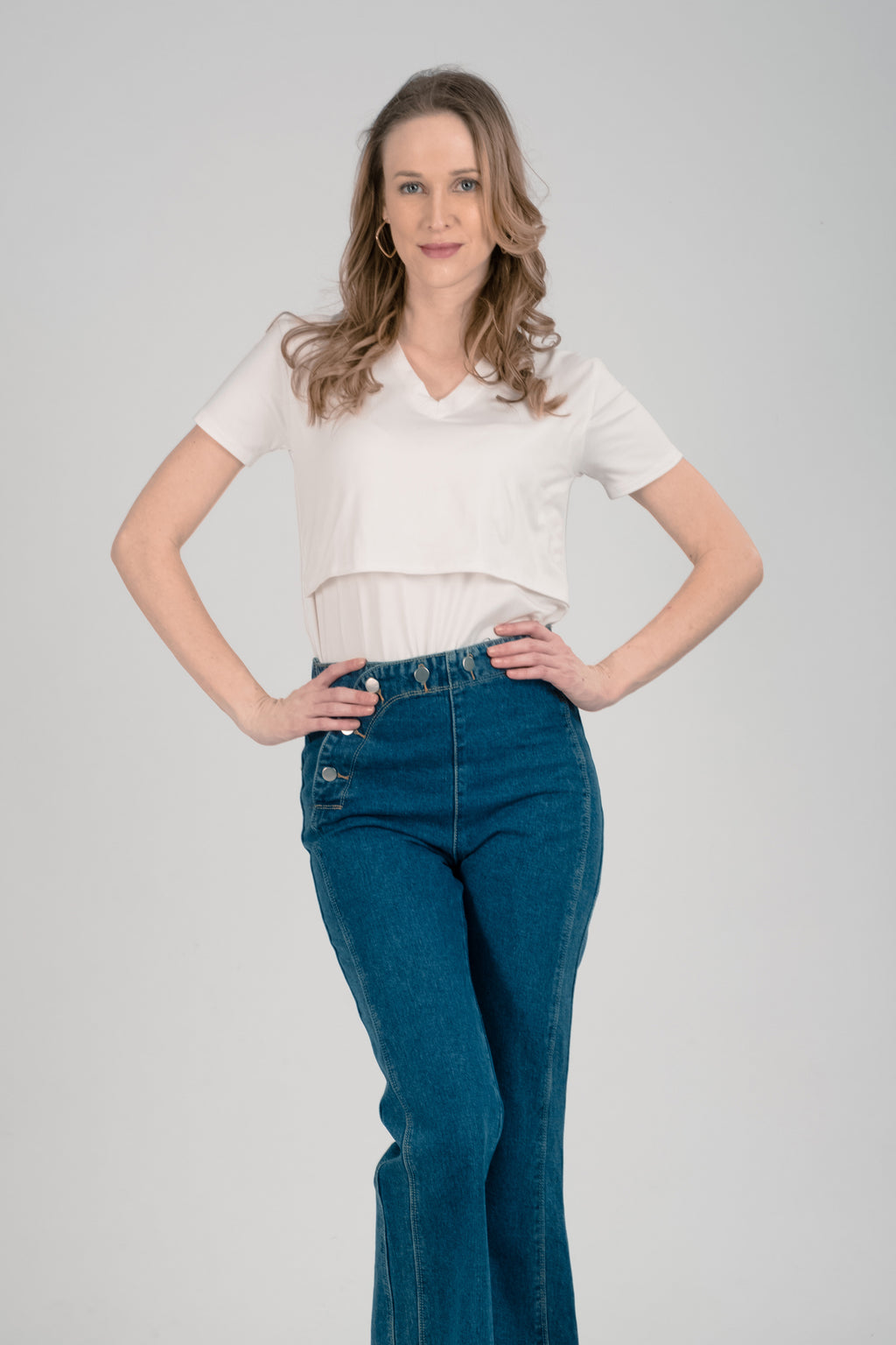 Basics: Vneck Basic Breastfeeding Shirt