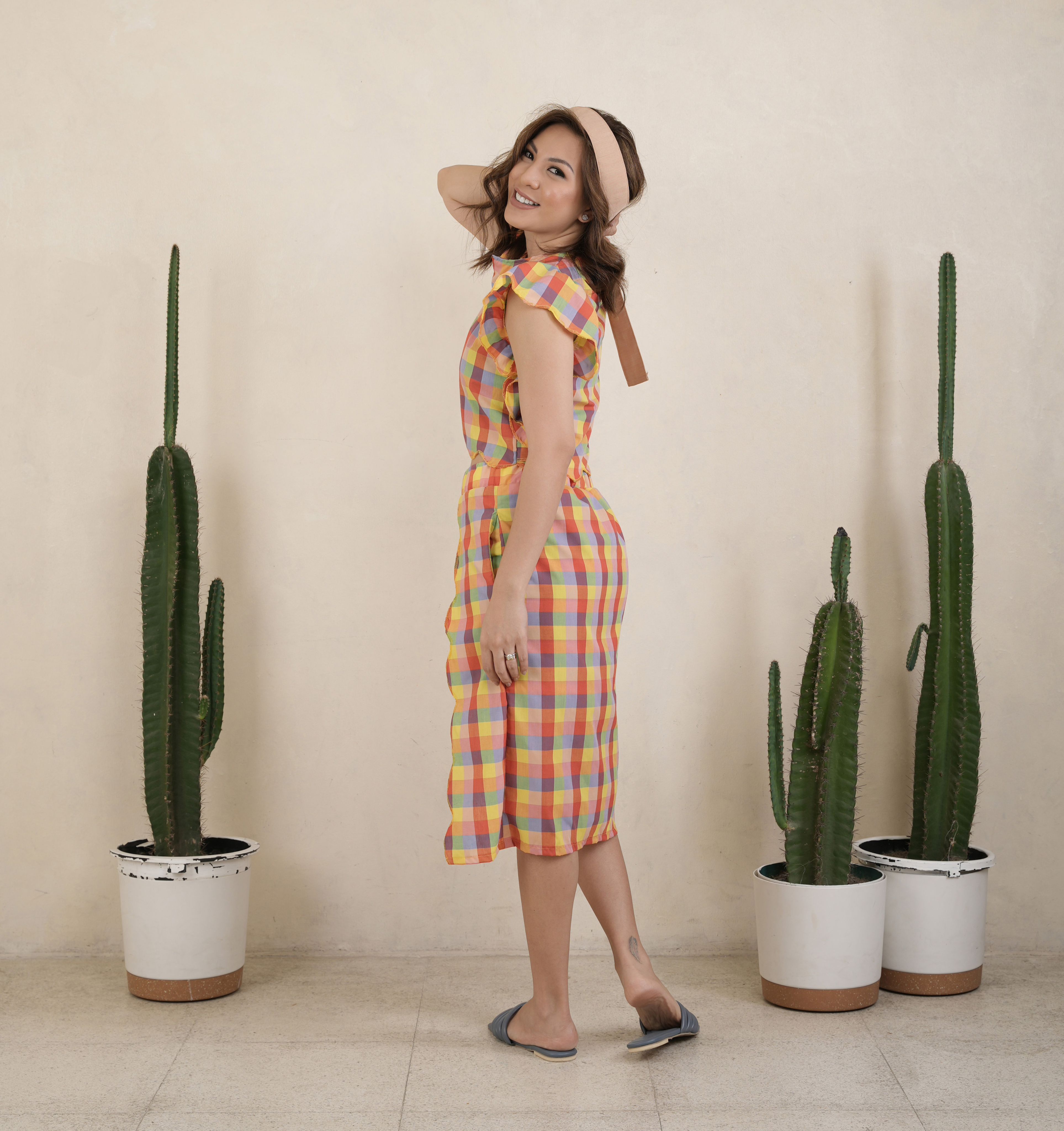 MUM x LDG 3: Halina Plaid Scalloped Co-ords