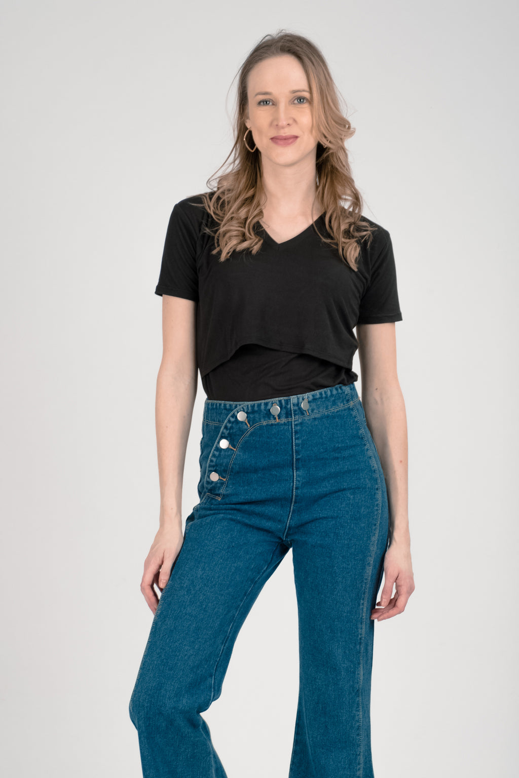 Basics: Vneck Basic Breastfeeding Shirt