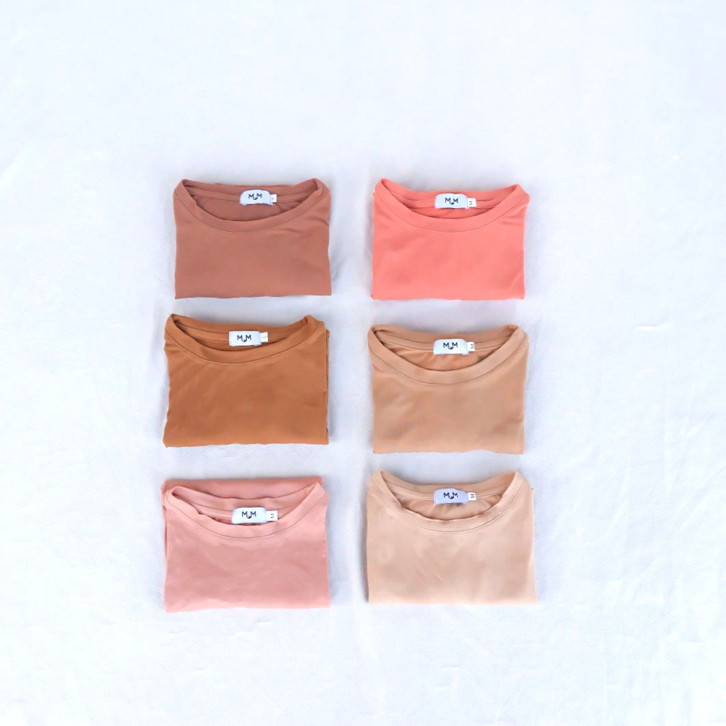 Basic Breastfeeding Shirt in Brown Tones