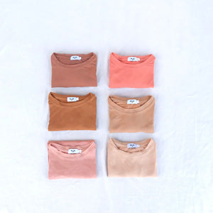 Basic Breastfeeding Shirt in Brown Tones